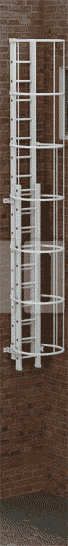 Escalera extensible Animación de una escalera de aluminio con contrapesos que permiten una apertura suave